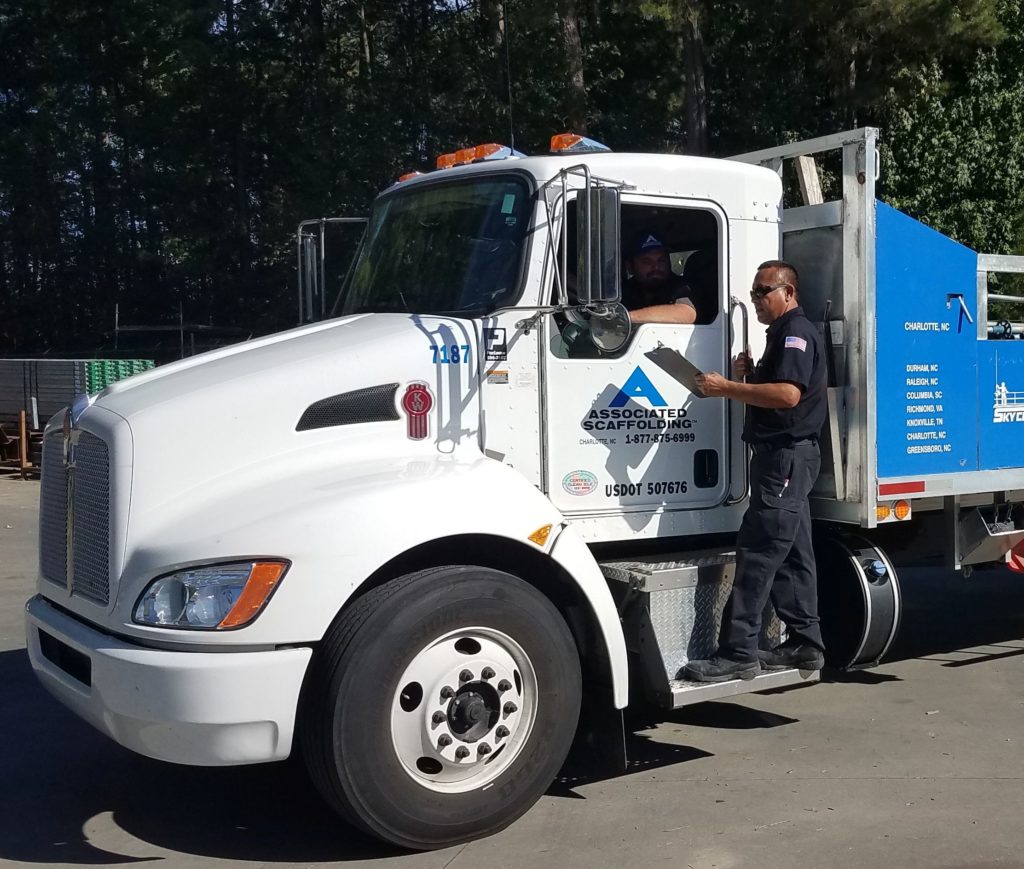 associated scaffolding truck