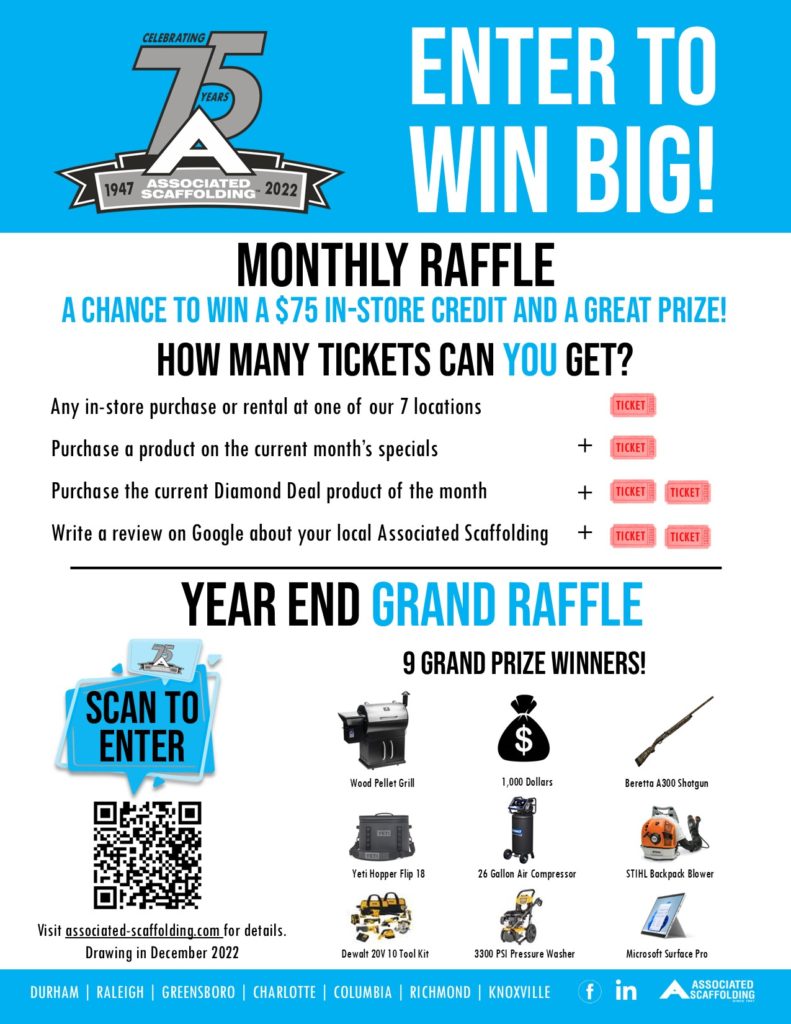 75th Anniversary Raffles