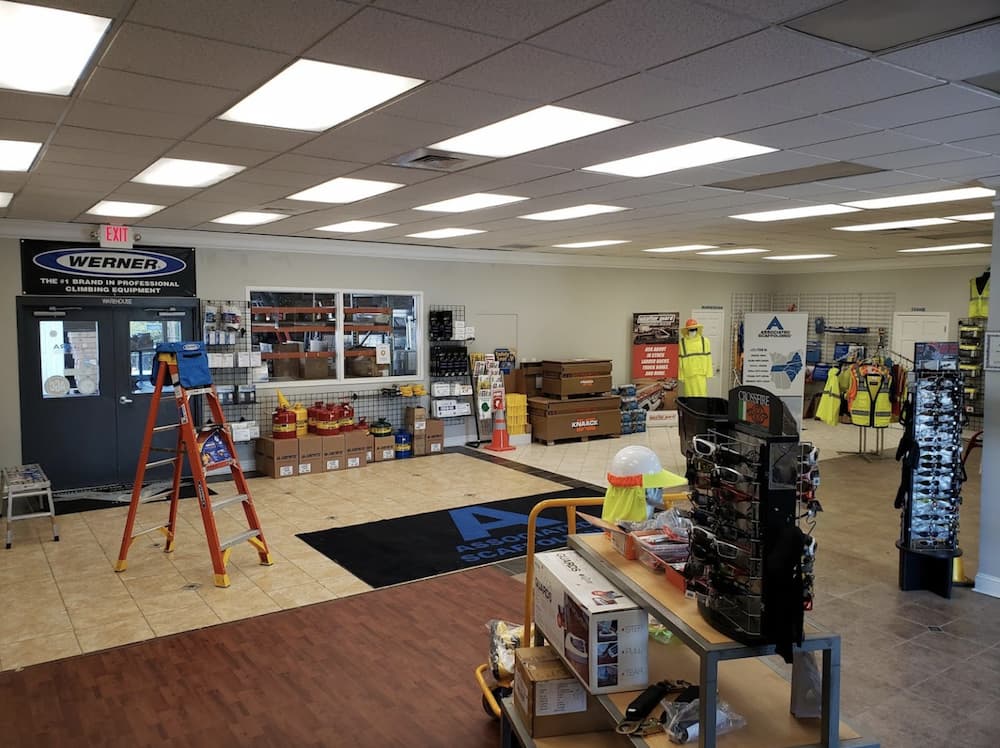 Inside of Associated Scaffolding in Raleigh, NC